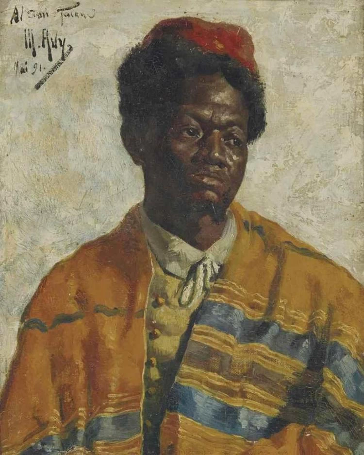 Ritratto di un uomo di colore in costume orientale
